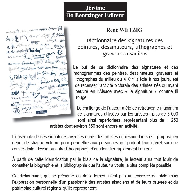 Dictionnaire des signatures 1
